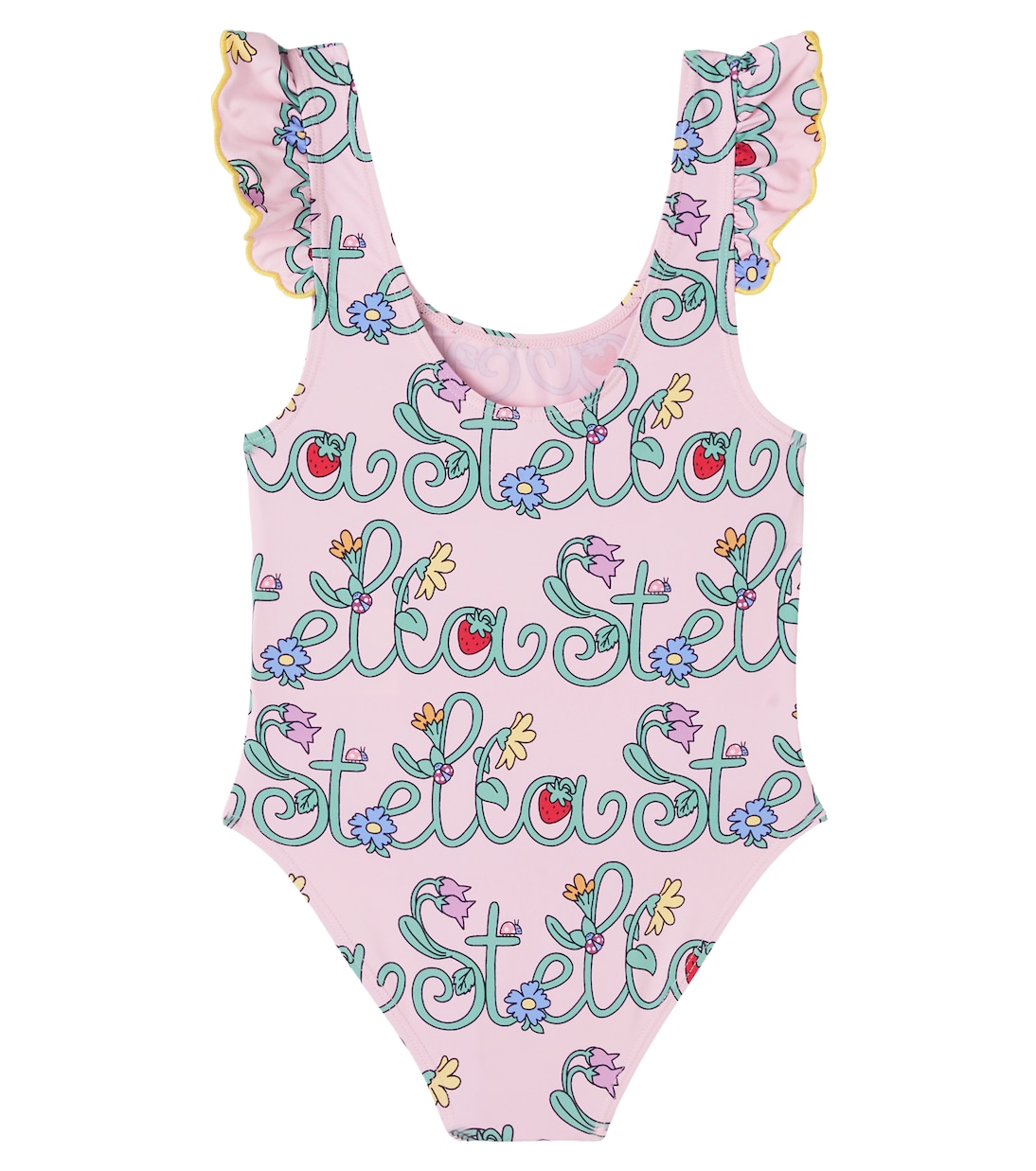 Logo ruffled swimsuit | Stella McCartney Kids