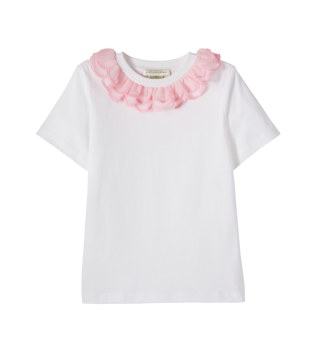 Ruffled cotton jersey T-shirt | Stella McCartney Kids