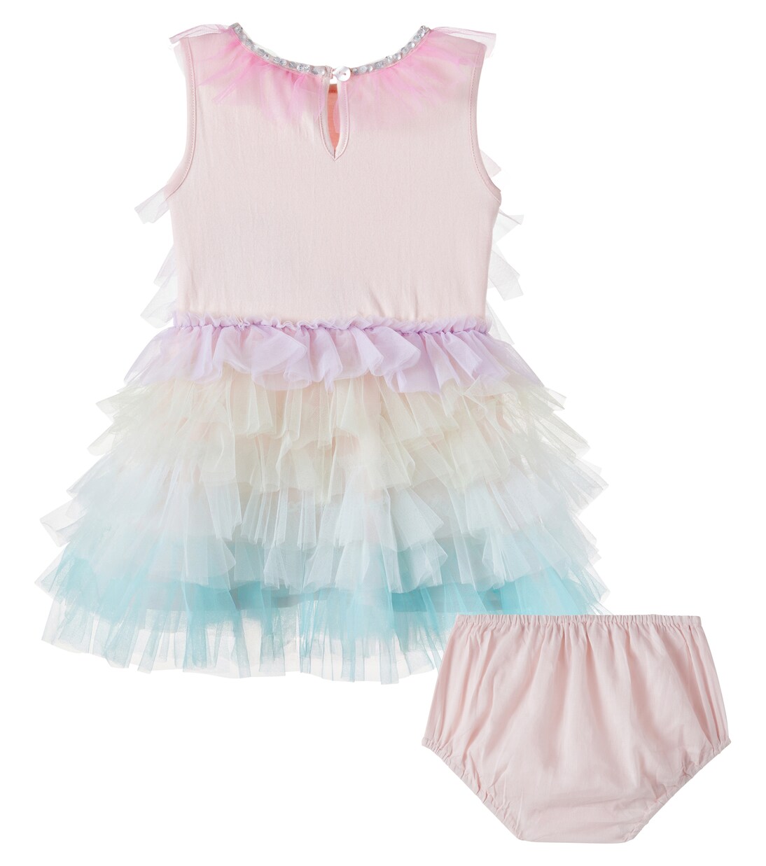Baby Set Rainbow Reverie aus Kleid und Höschen | Tutu Du Monde