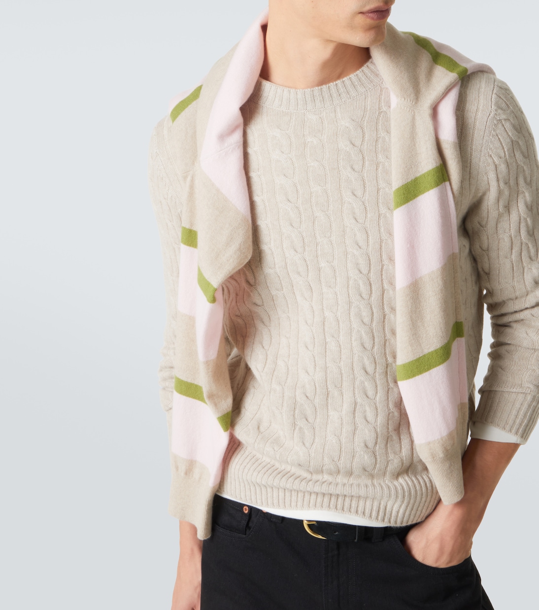 Cable-knit cashmere sweater | Arch4