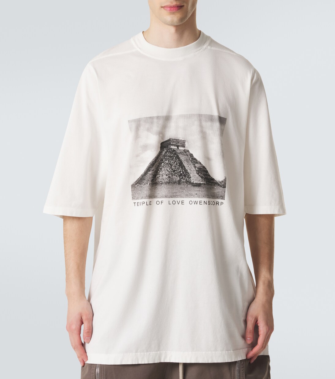 T-shirt DRKSHDW Jumbo imprimé en coton | Rick Owens
