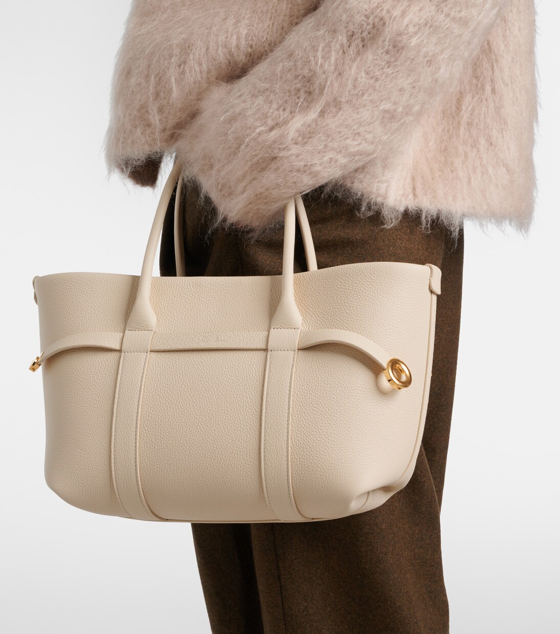 Ghiera Small leather shopper | Loro Piana