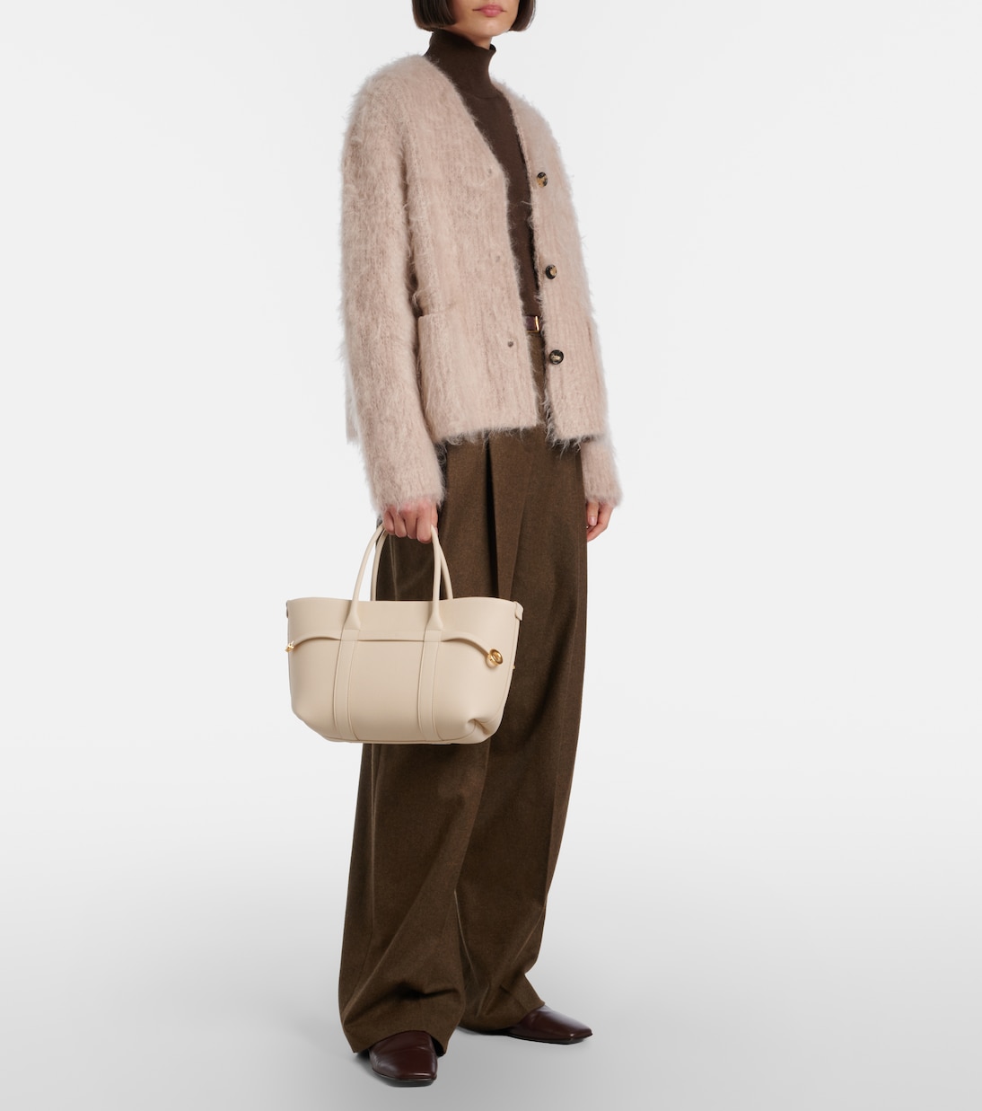 Ghiera Small leather shopper | Loro Piana
