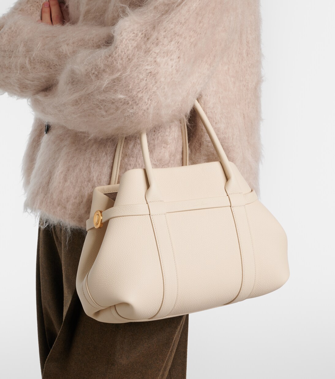 Ghiera Small leather shopper | Loro Piana