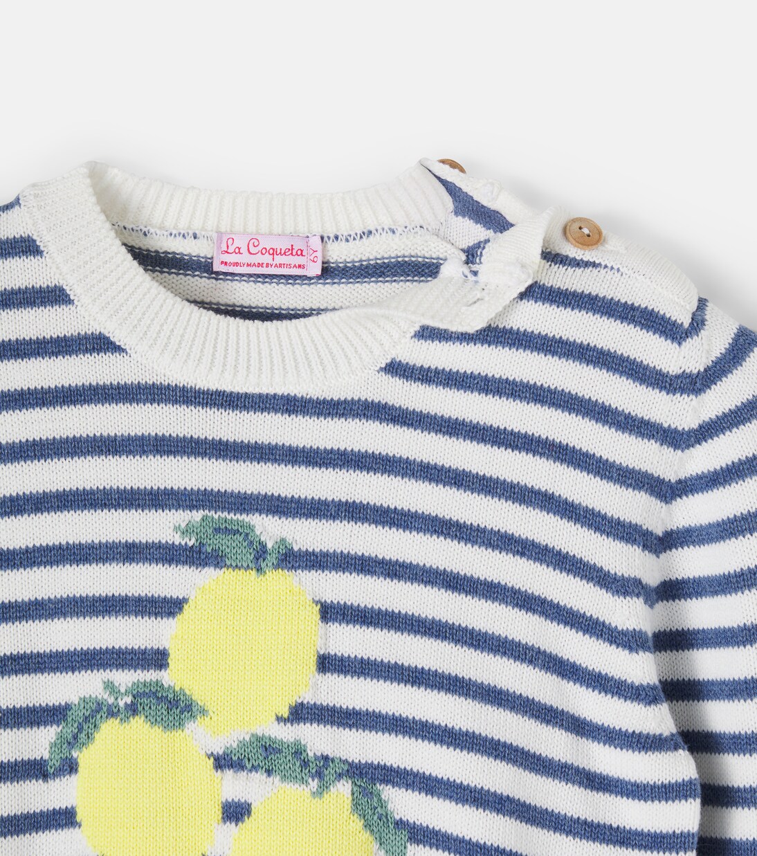 Limon striped cotton sweater | La Coqueta