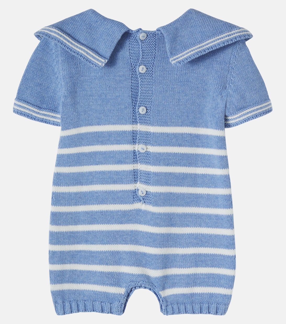 Baby Adrin knitted cotton playsuit | La Coqueta