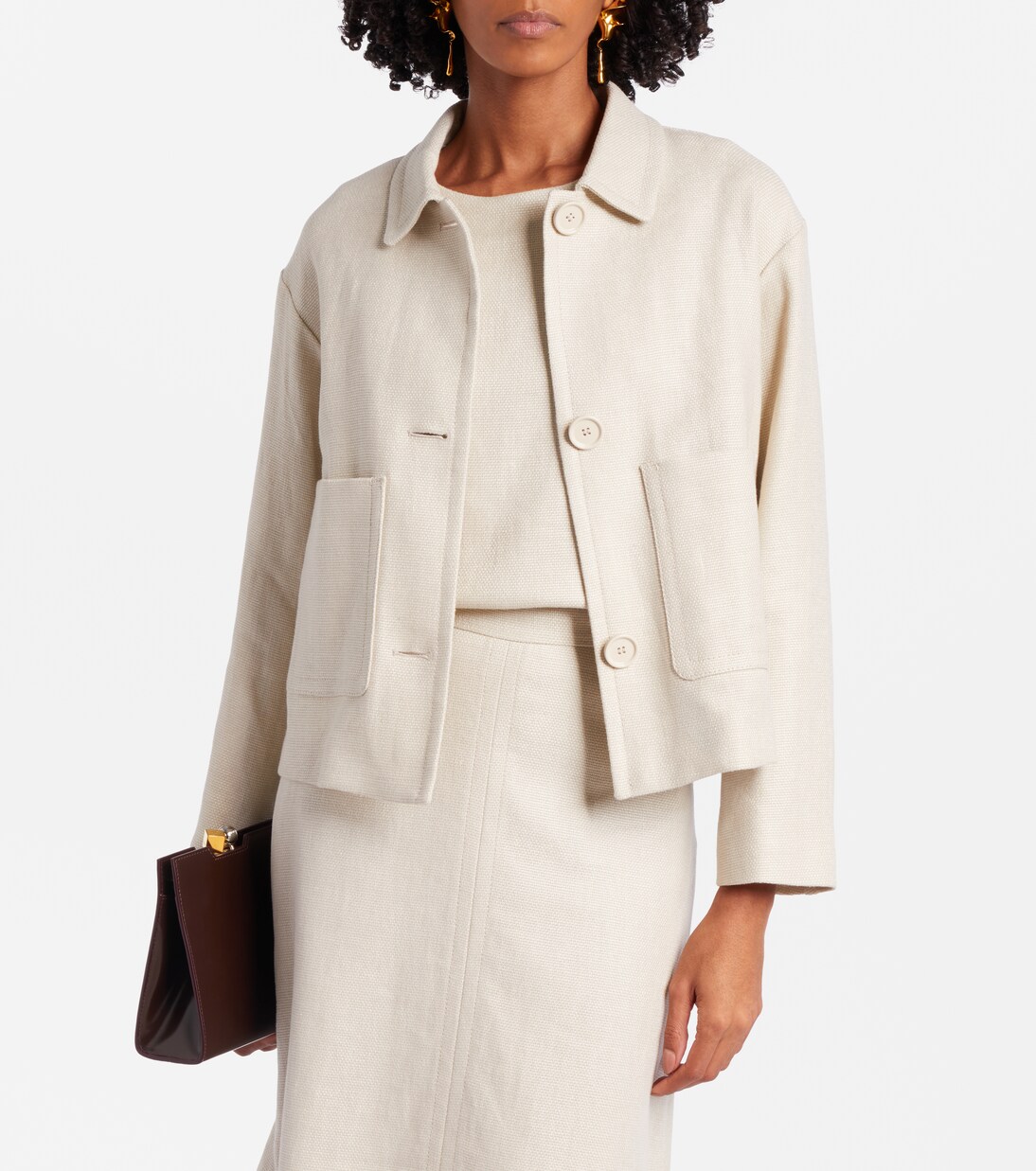 Dattero linen and cotton jacket | 'S Max Mara