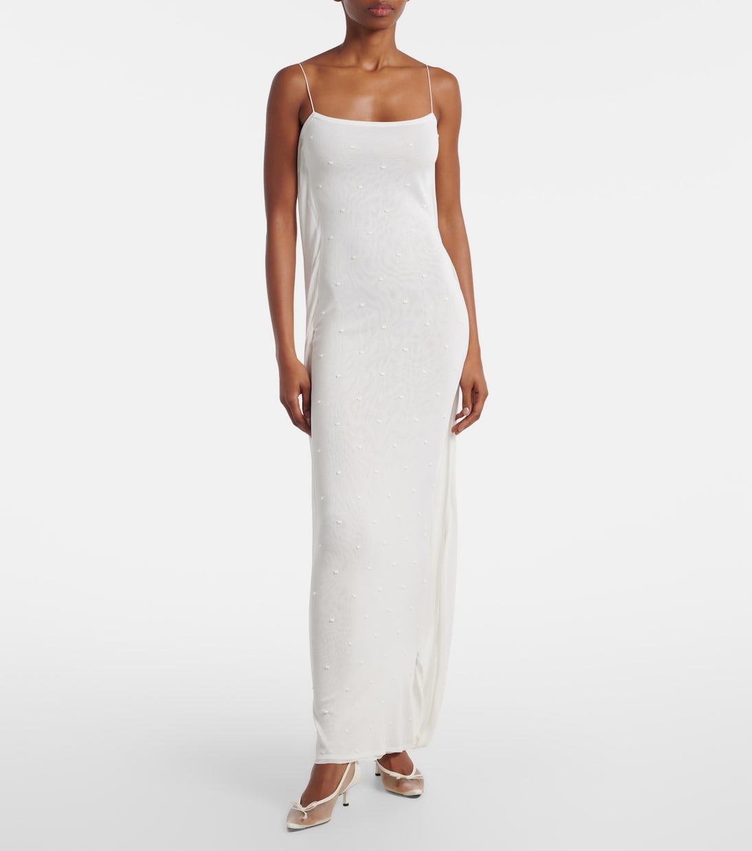 Tourni leather-trimmed mesh pumps | Jacquemus