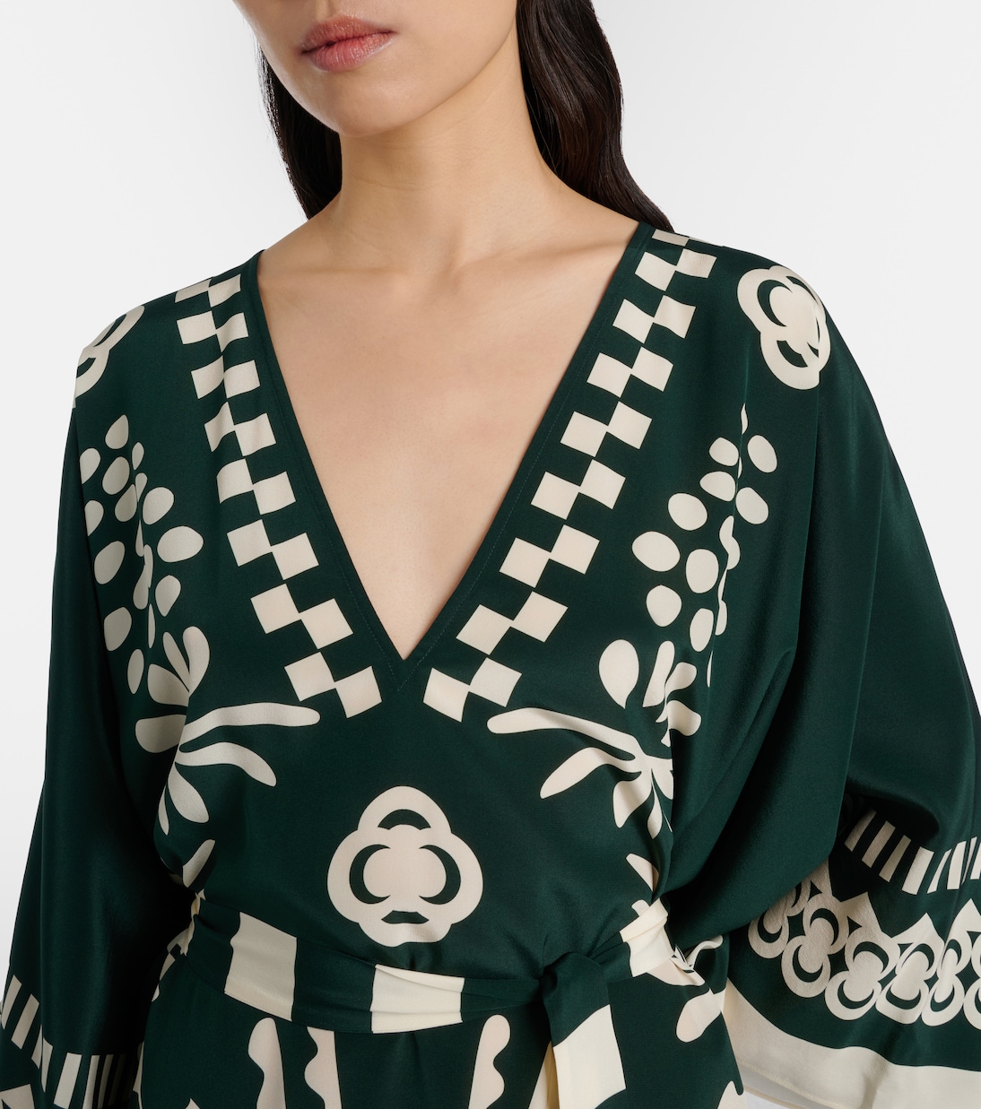 Bedruckter Kaftan aus Seide | Eres