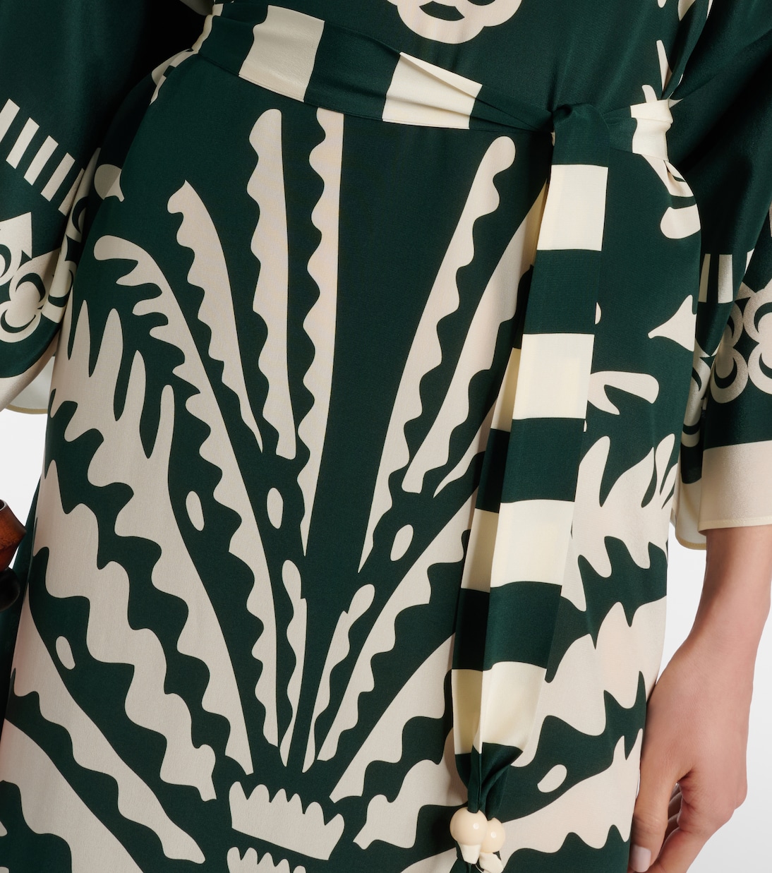 Bedruckter Kaftan aus Seide | Eres