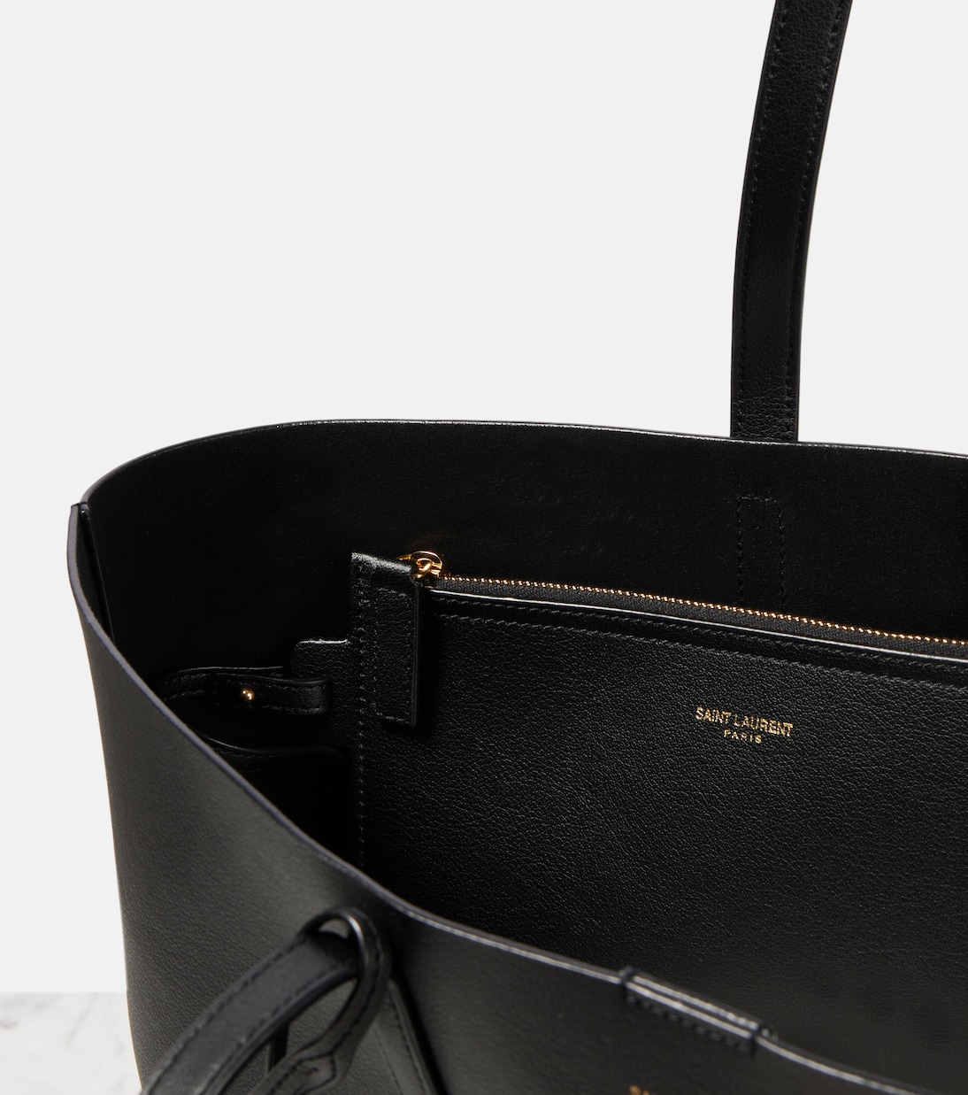 Sac Shopping E/W en cuir | Saint Laurent