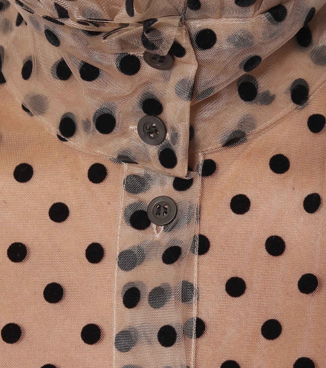 Blusa in tulle floccato | Dries Van Noten