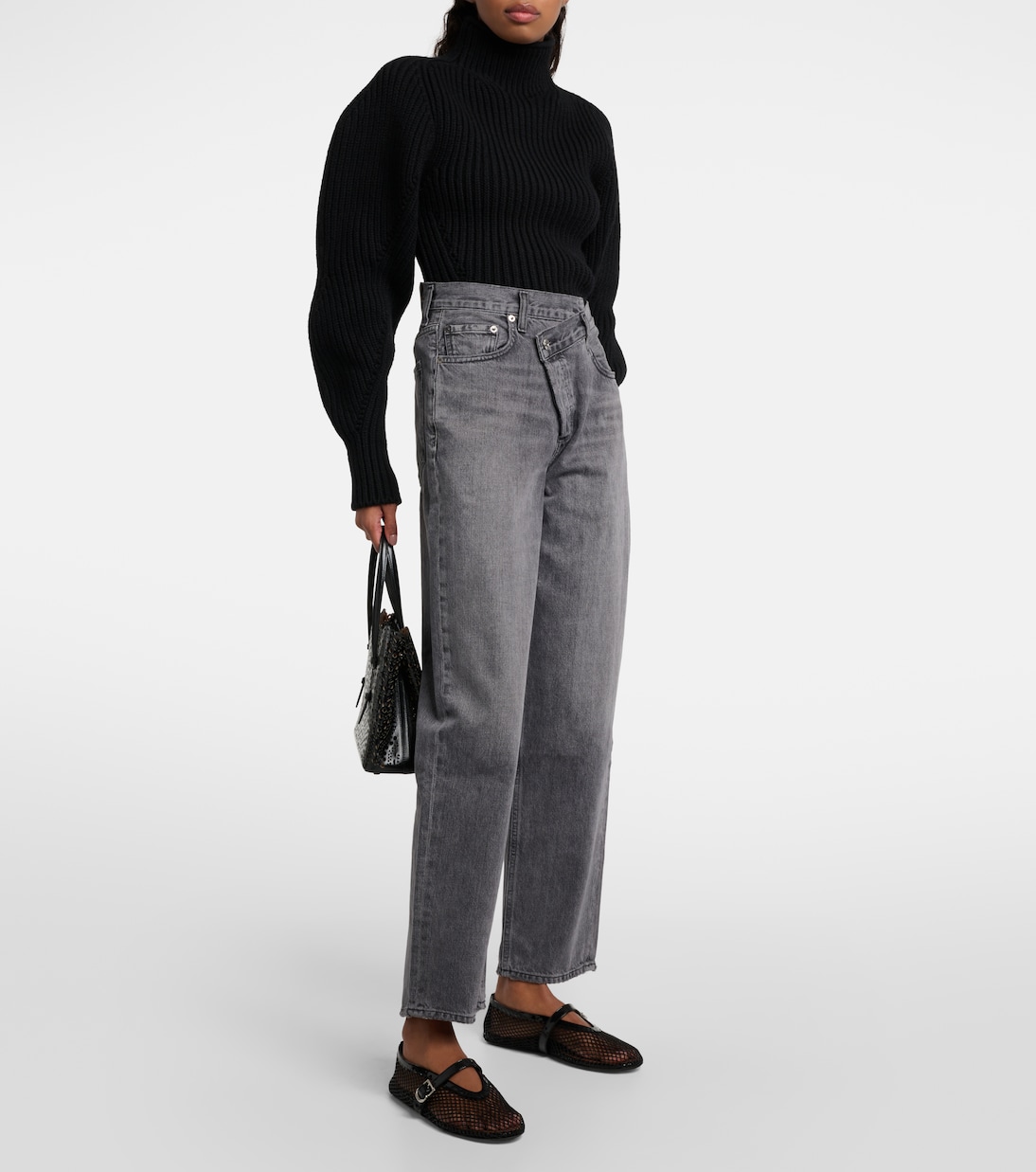 Criss Cross high-rise straight jeans | Agolde