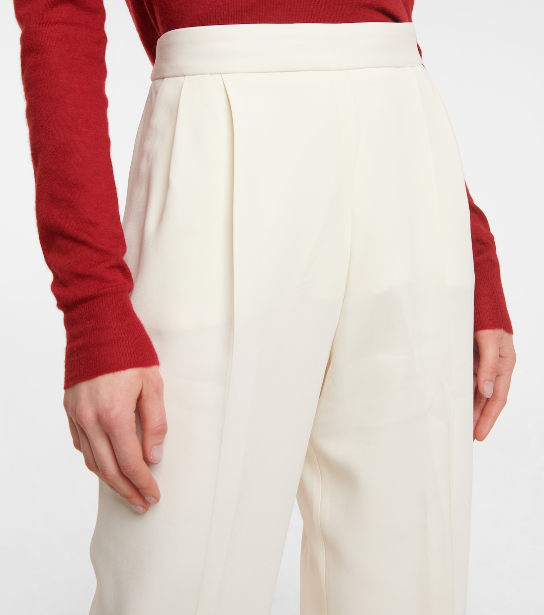 Thea high-rise cady straight pants | Joseph