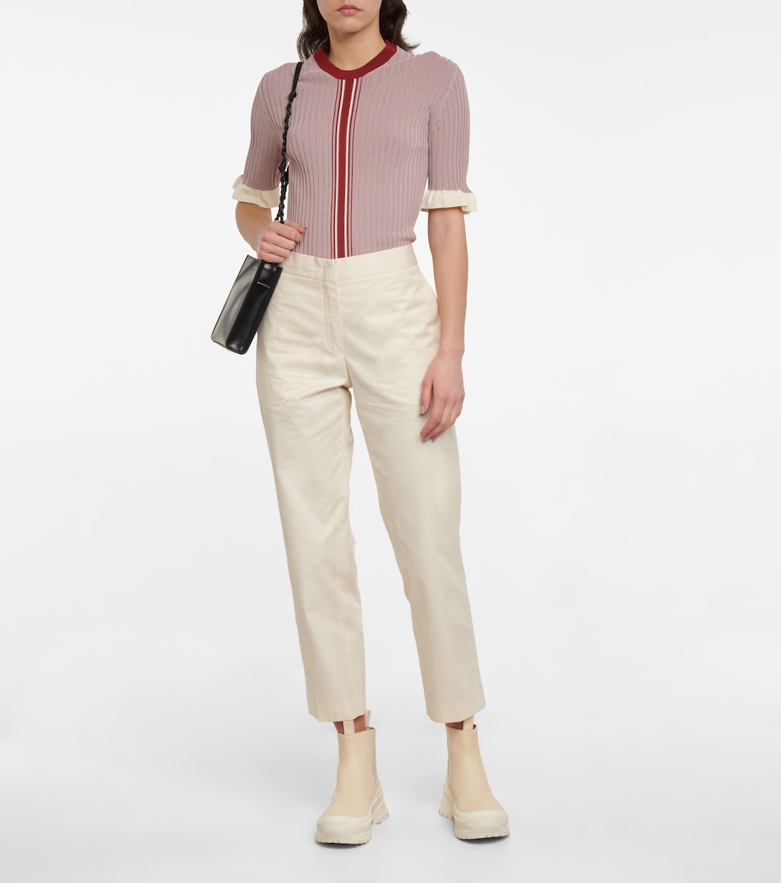 Top aus Rippstrick | Jil Sander