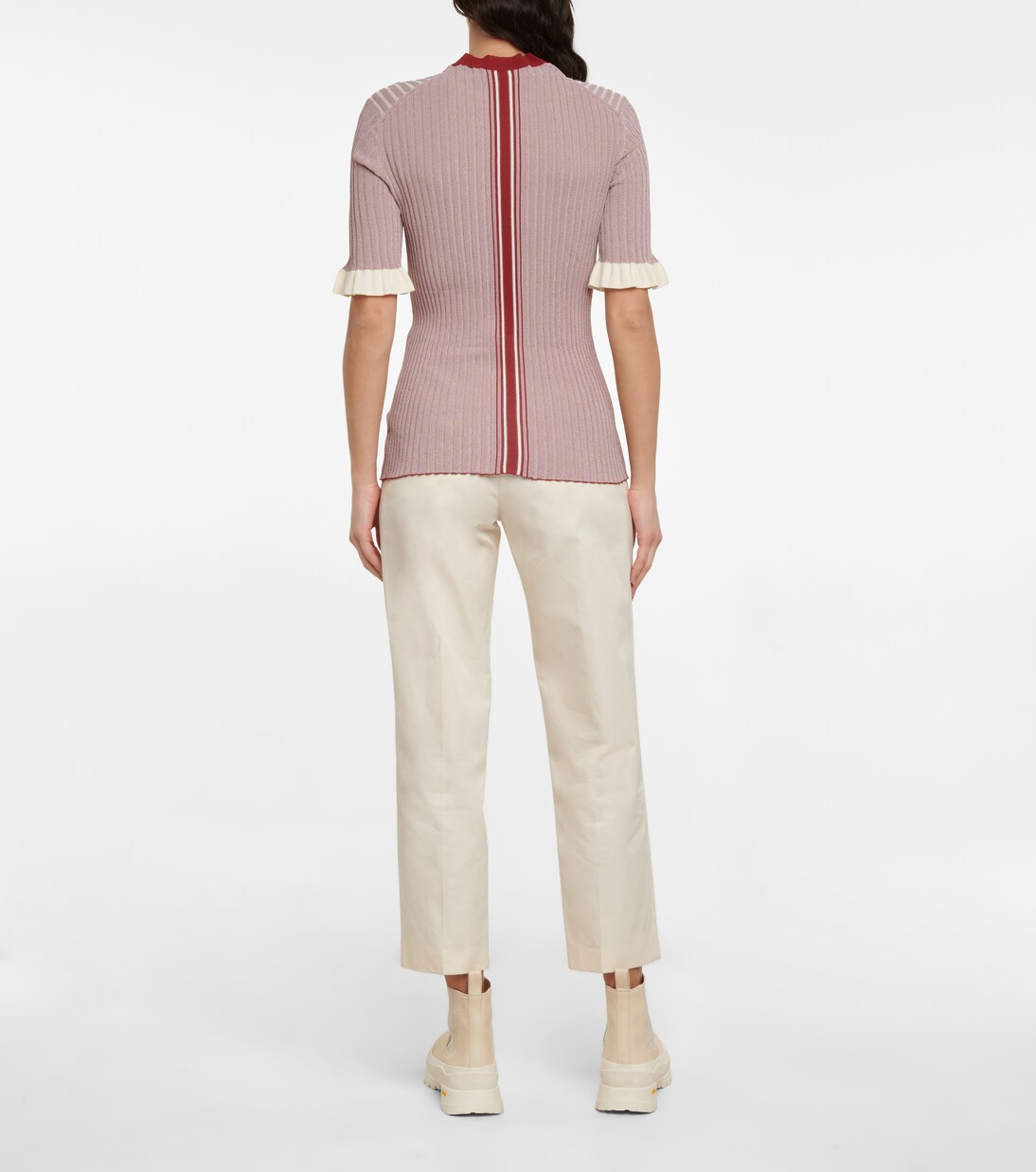 Top aus Rippstrick | Jil Sander