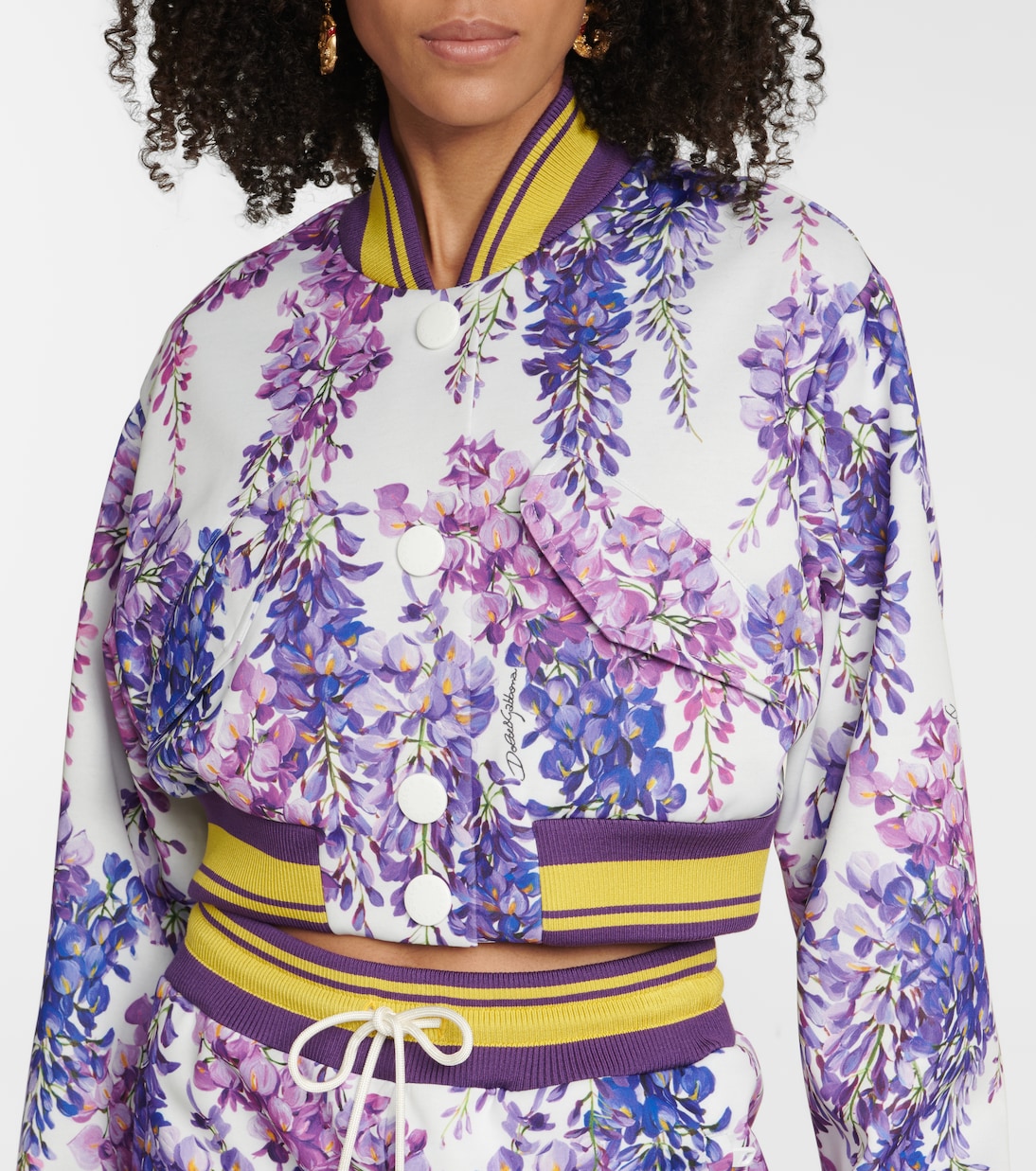 Chaqueta estampada cropped | Dolce&Gabbana