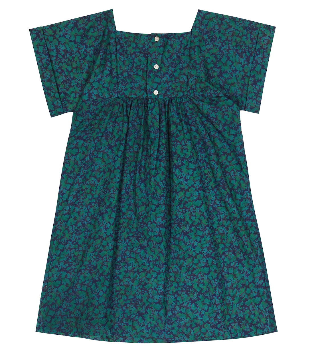 Floral smocked cotton dress | Bonpoint