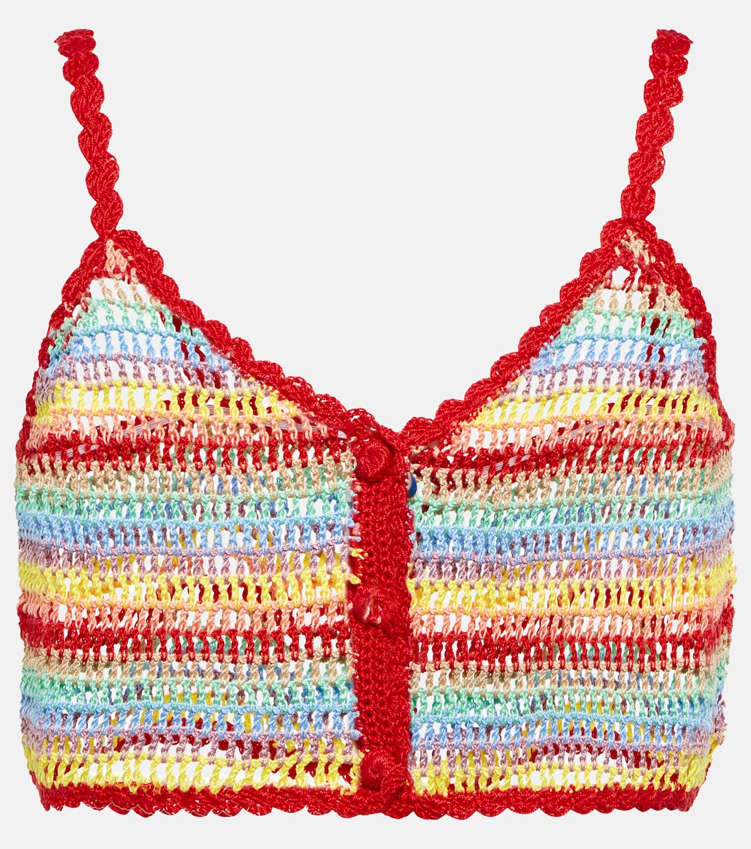 Striped crochet crop top | Anna Kosturova