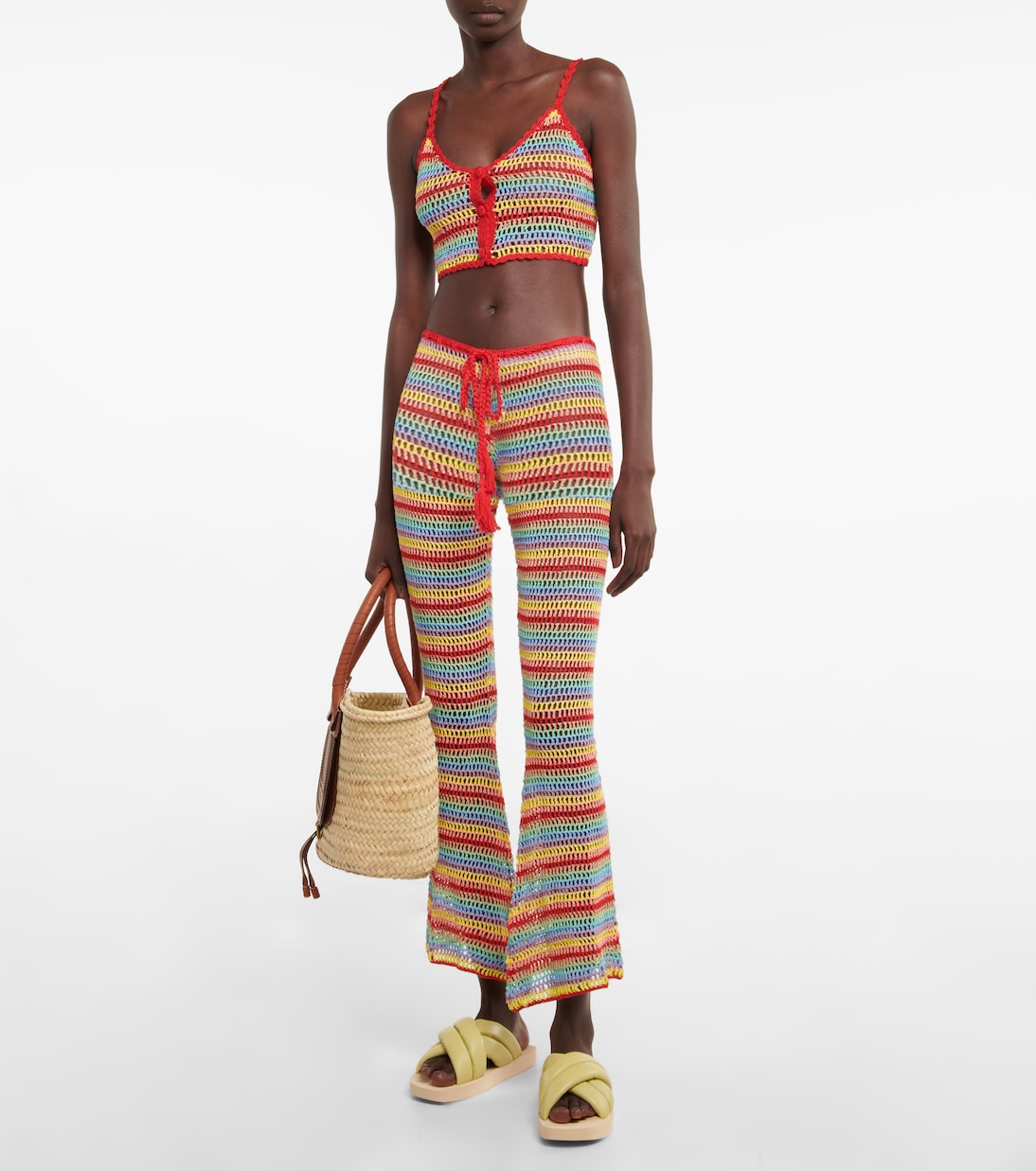 Striped crochet crop top | Anna Kosturova
