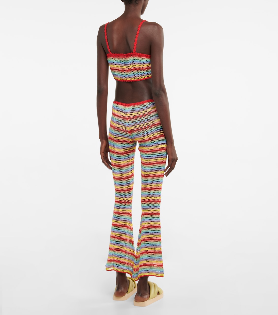 Striped crochet crop top | Anna Kosturova