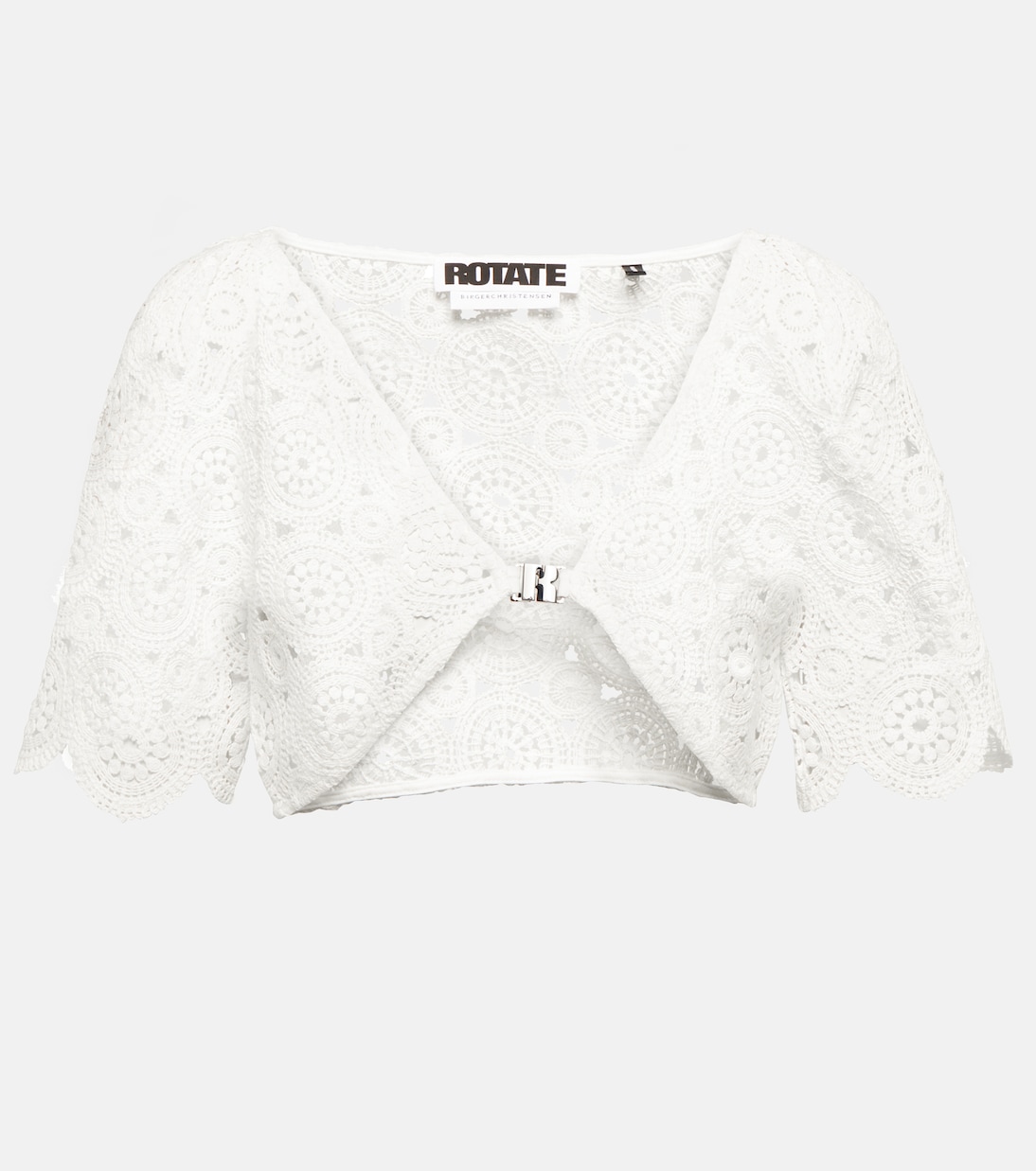 Cropped-Cardigan Milandran aus Häkelstrick | Rotate