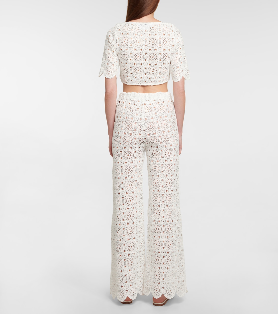 Cropped-Cardigan Milandran aus Häkelstrick | Rotate