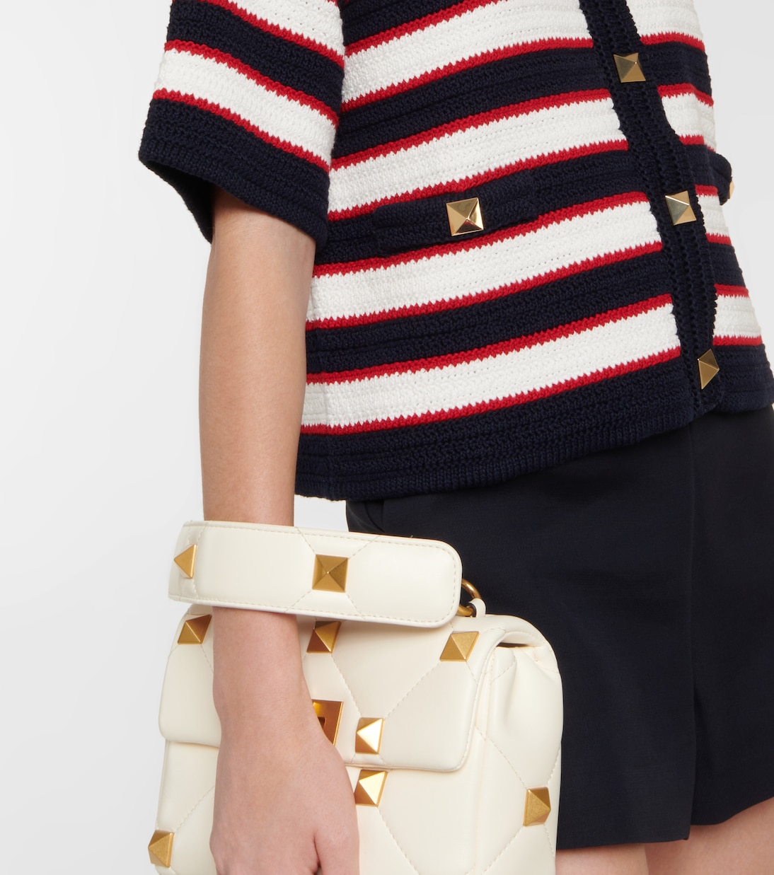 Striped cotton cardigan | Valentino