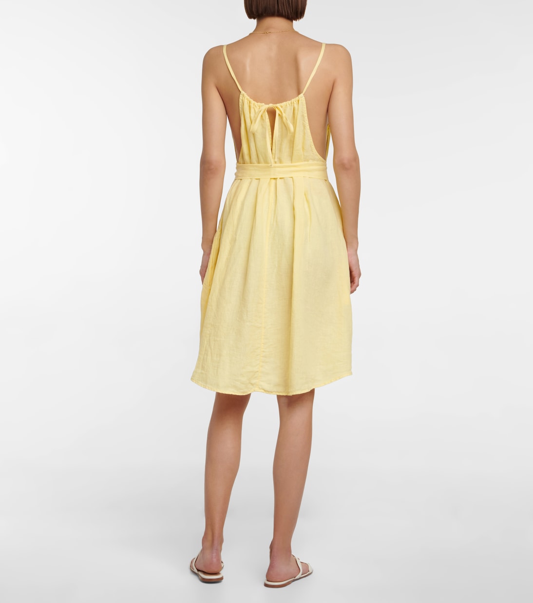 Dora linen minidress | Velvet