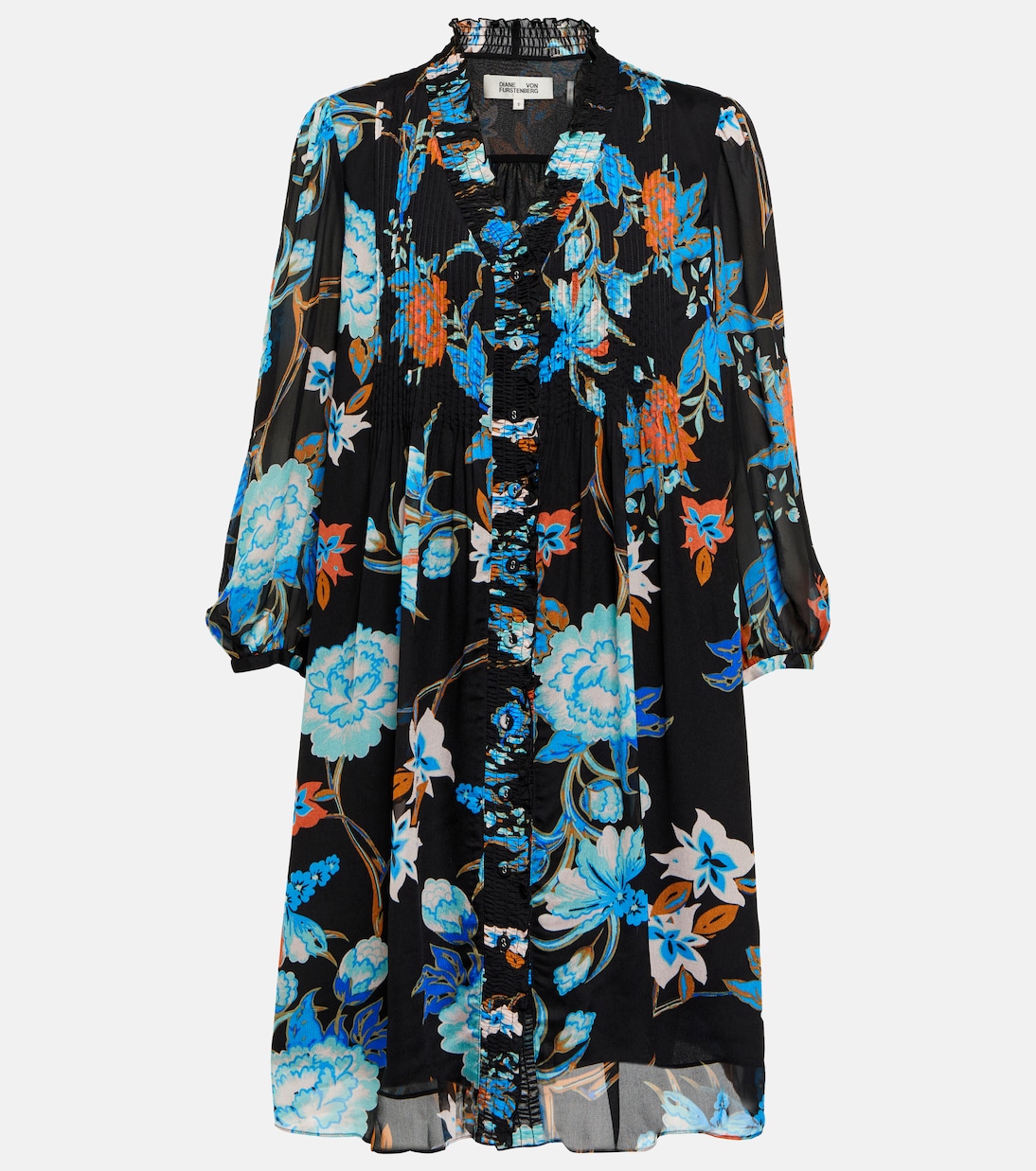 Pleated floral dress | Diane von Furstenberg