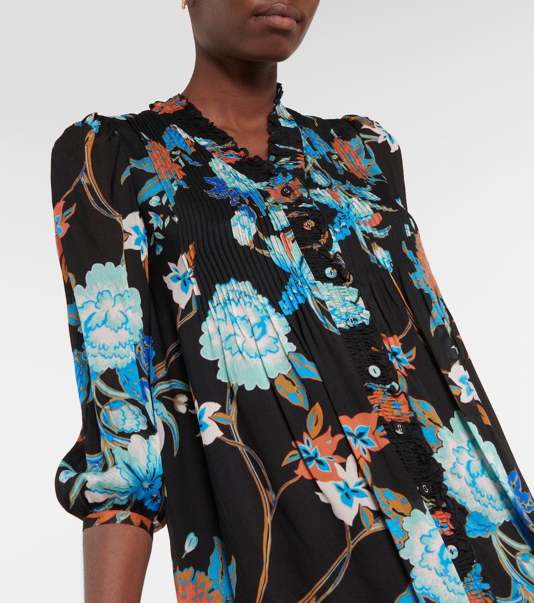Pleated floral dress | Diane von Furstenberg
