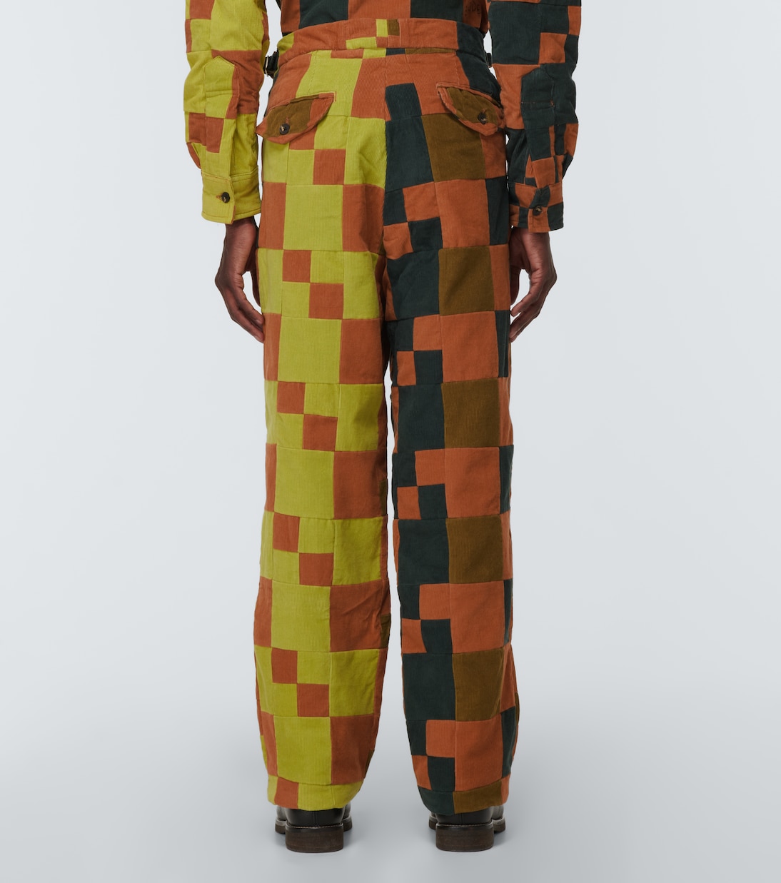 Patchwork corduroy pants | Bode