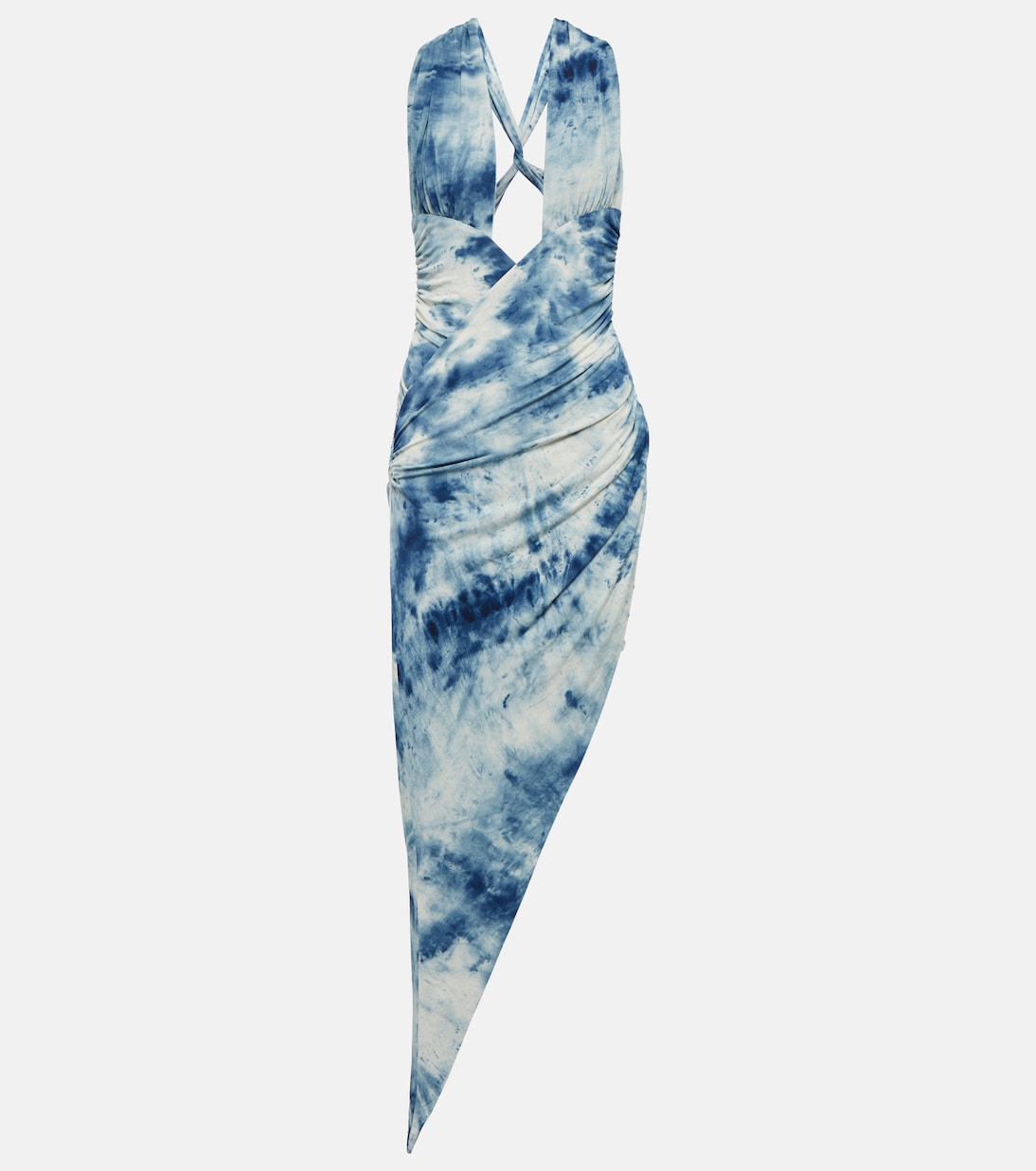 Printed cut-out midi dress | Alexandre Vauthier