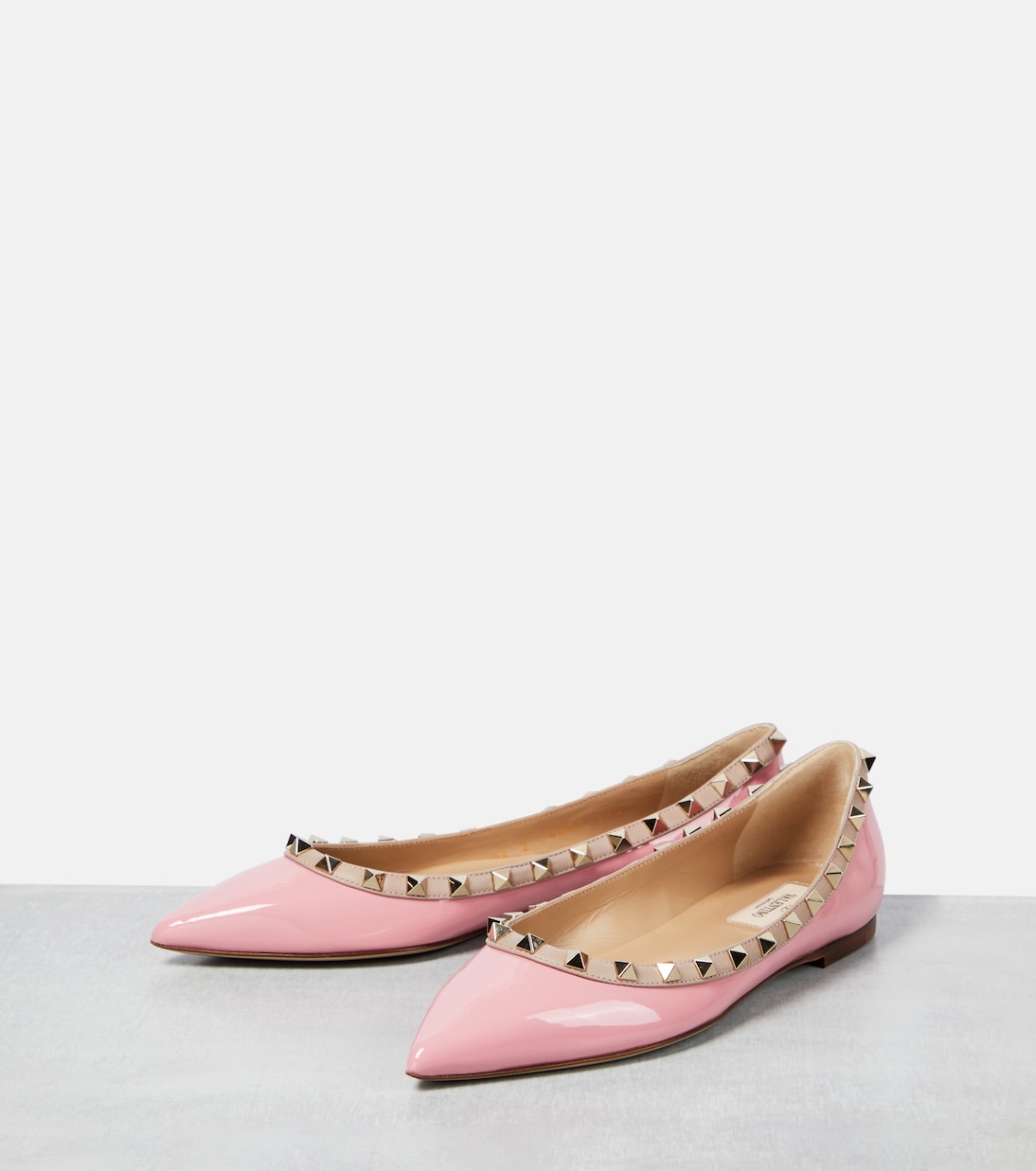 Bailarinas Rockstud de charol | Valentino Garavani