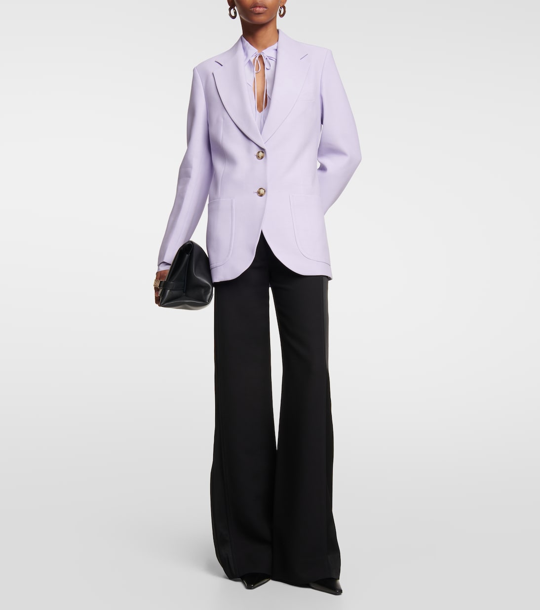 Blazer de botonadura simple | Victoria Beckham