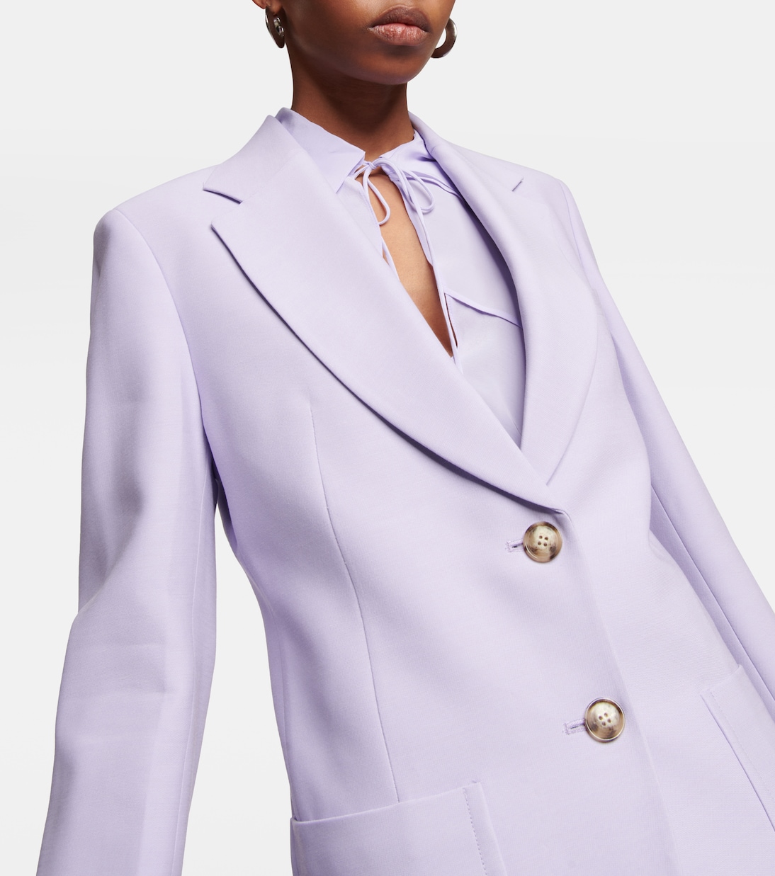 Blazer de botonadura simple | Victoria Beckham