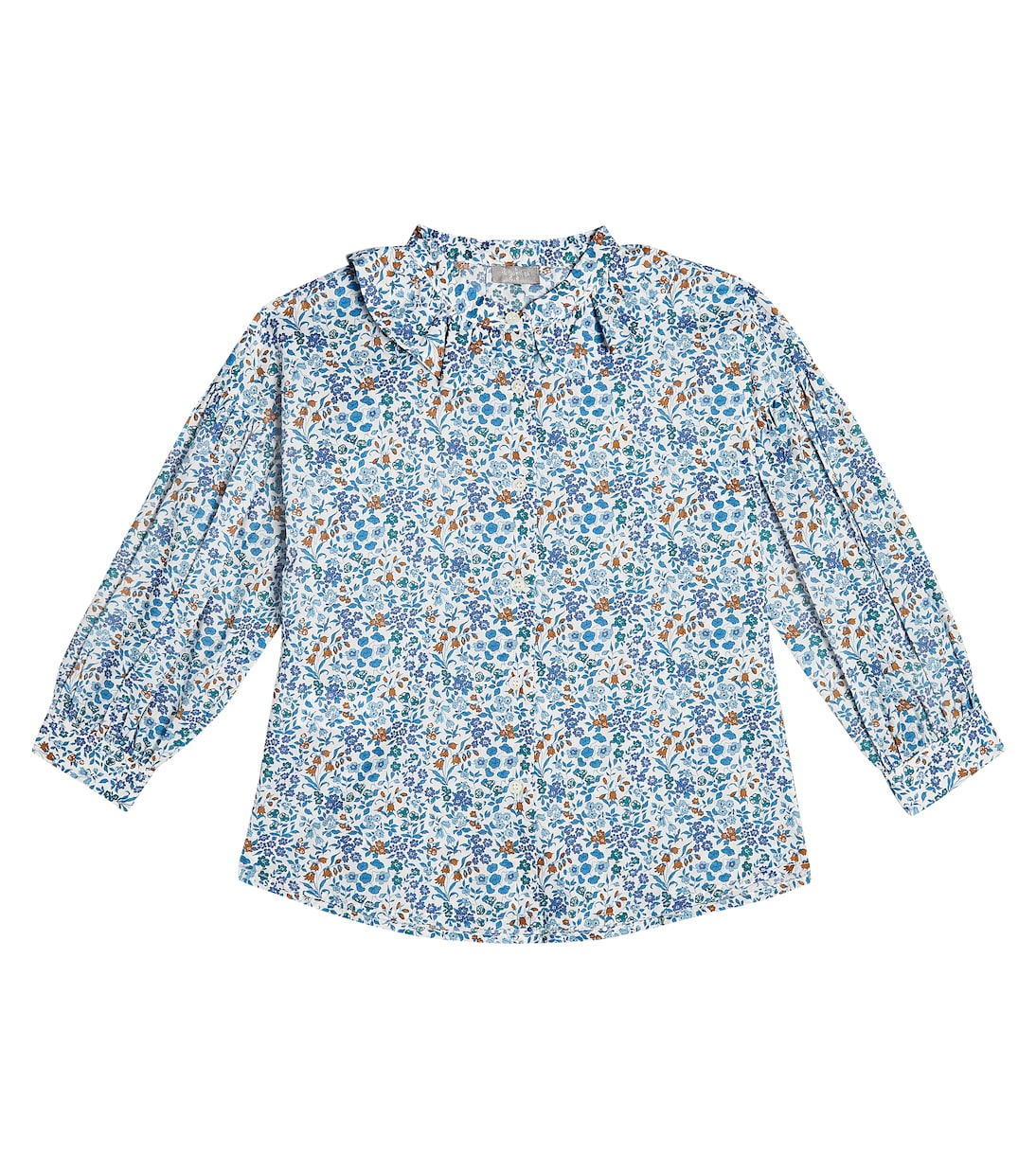 Floral cotton poplin shirt | Il Gufo