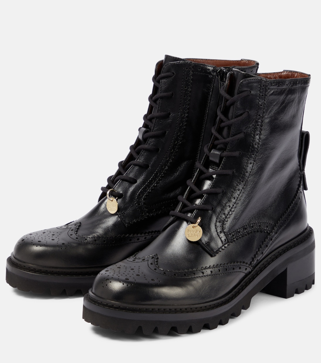 Ariia leather ankle boots | See By Chloé