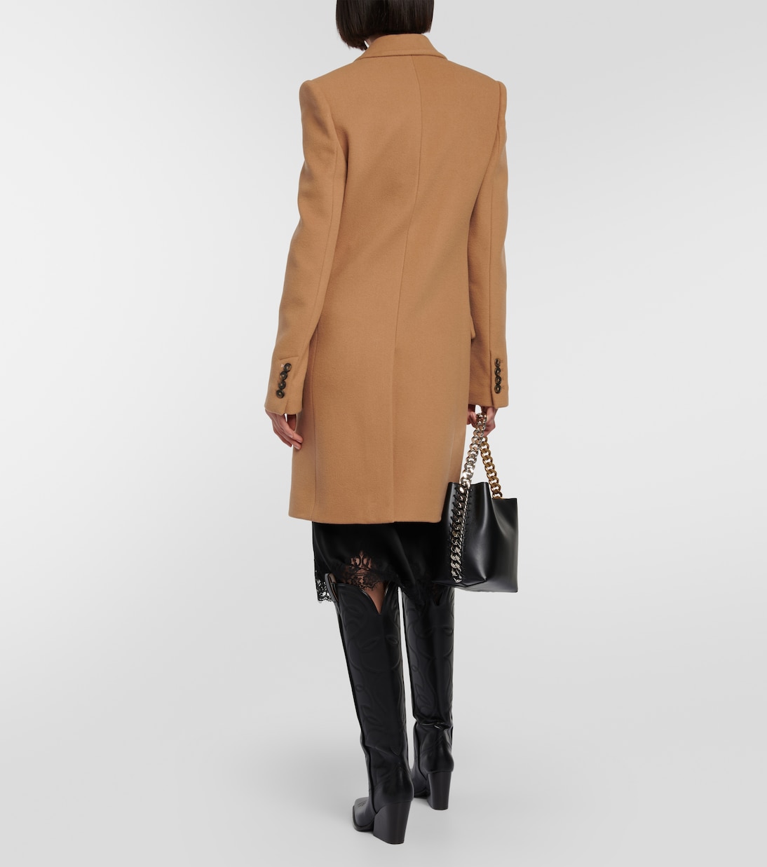 Abrigo de lana de botonadura simple | Stella McCartney