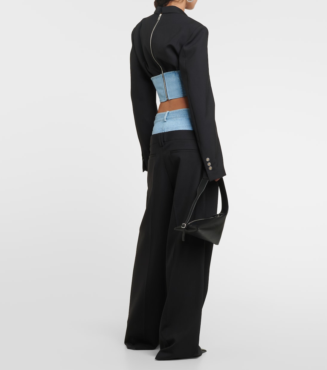 Blazer en laine et jean | Dion Lee