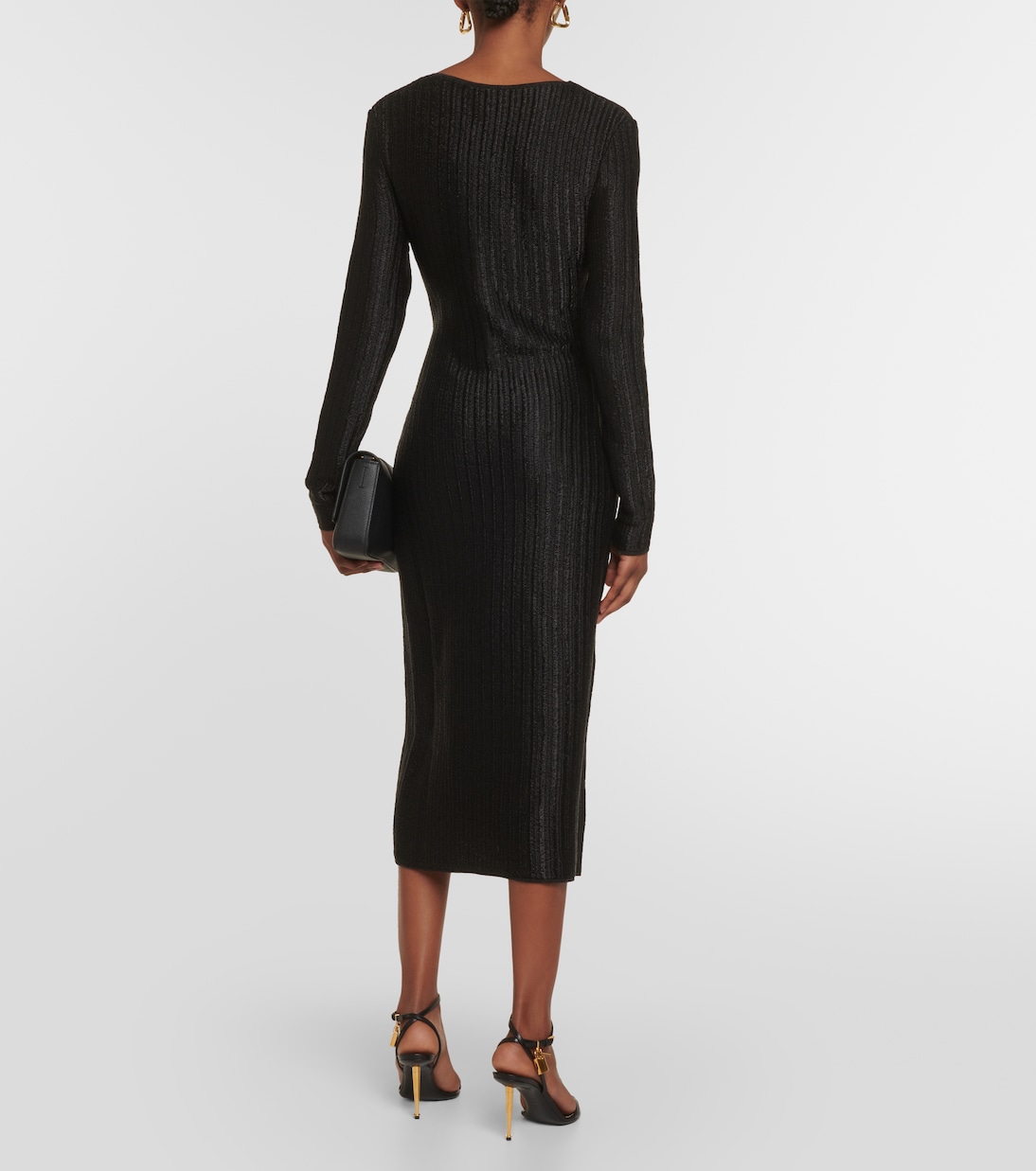 Vestido midi en mezcla de algodón | Tom Ford