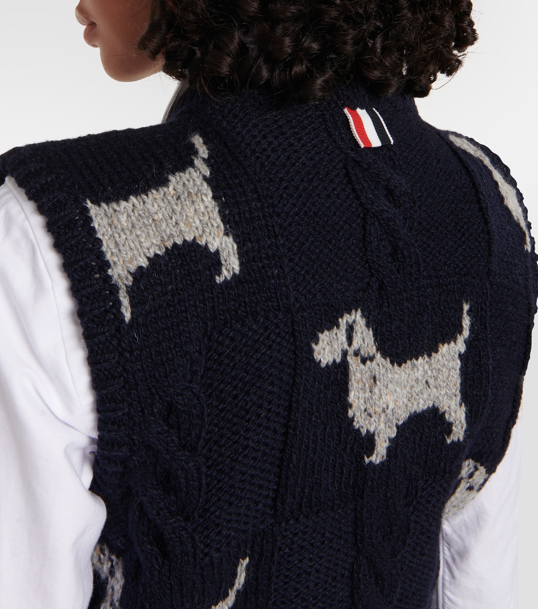 Hector wool and mohair sweater vest | Thom Browne