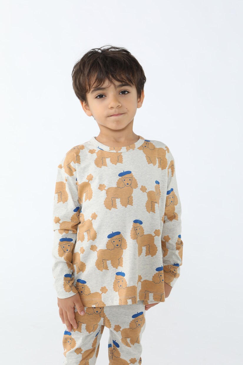 Camiseta Tiny Poodle de mezcla de algodón | Tinycottons