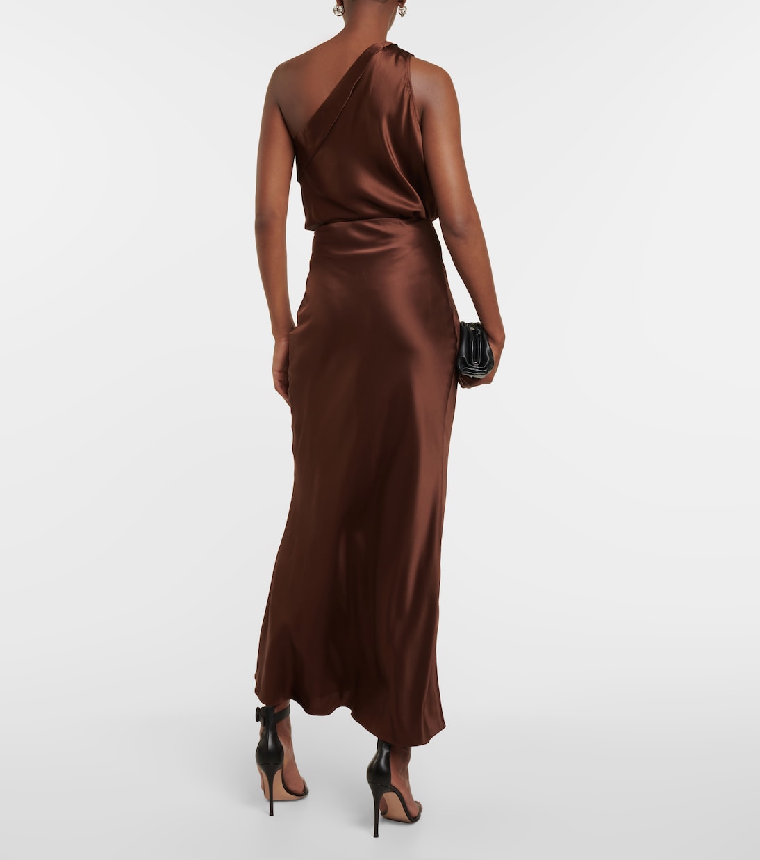 Jupe longue Bias en satin de soie | The Sei