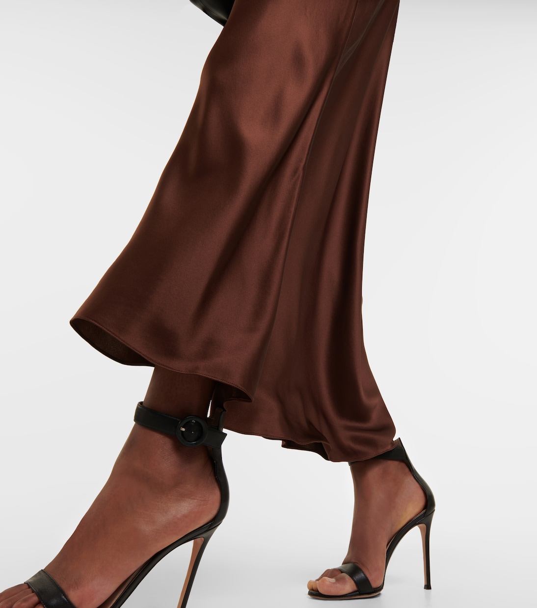 Jupe longue Bias en satin de soie | The Sei