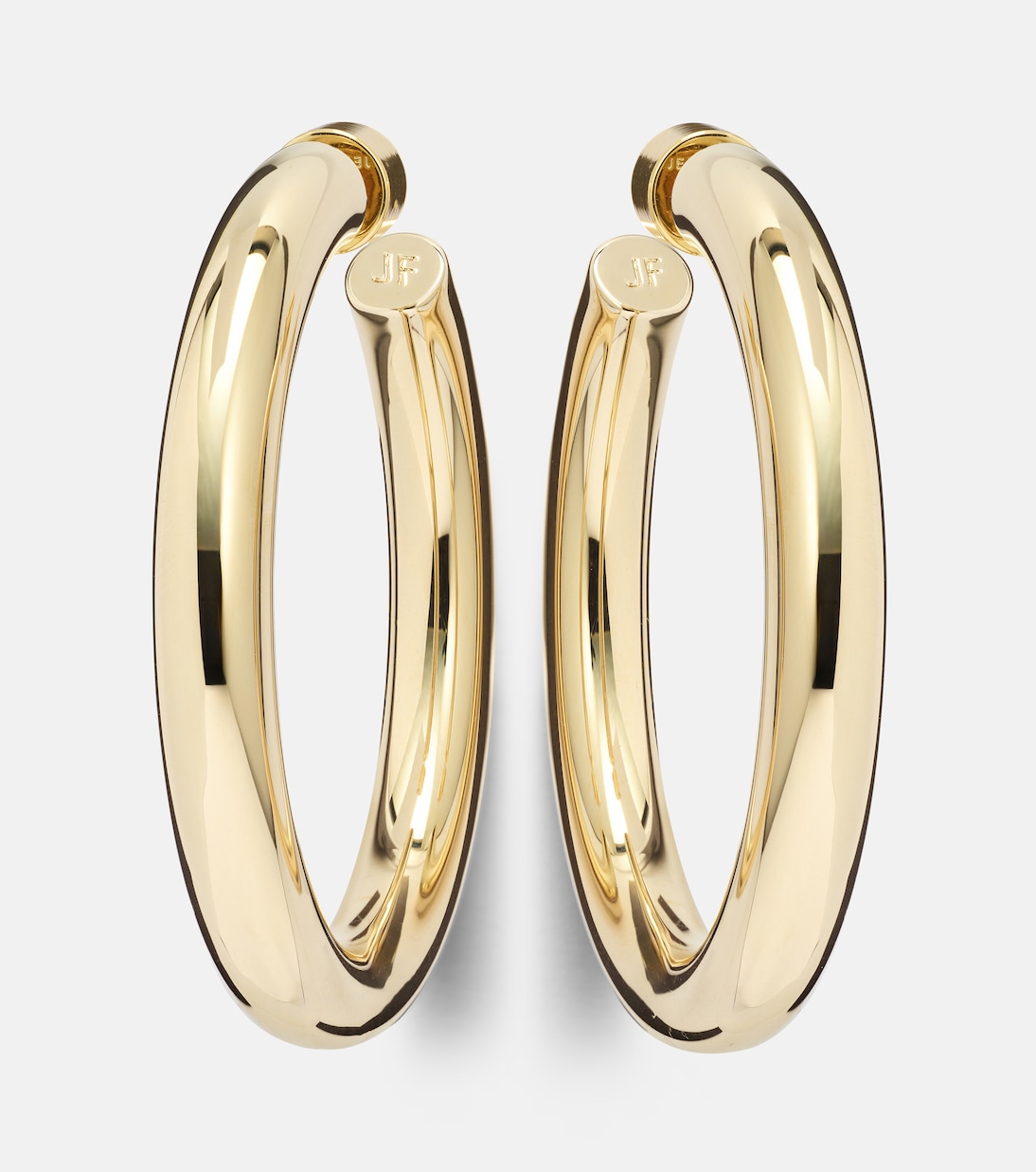 Orecchini a cerchio placcati oro 10kt Samira Baby di JENNIFER FISHER per uno stile giovane e moderno