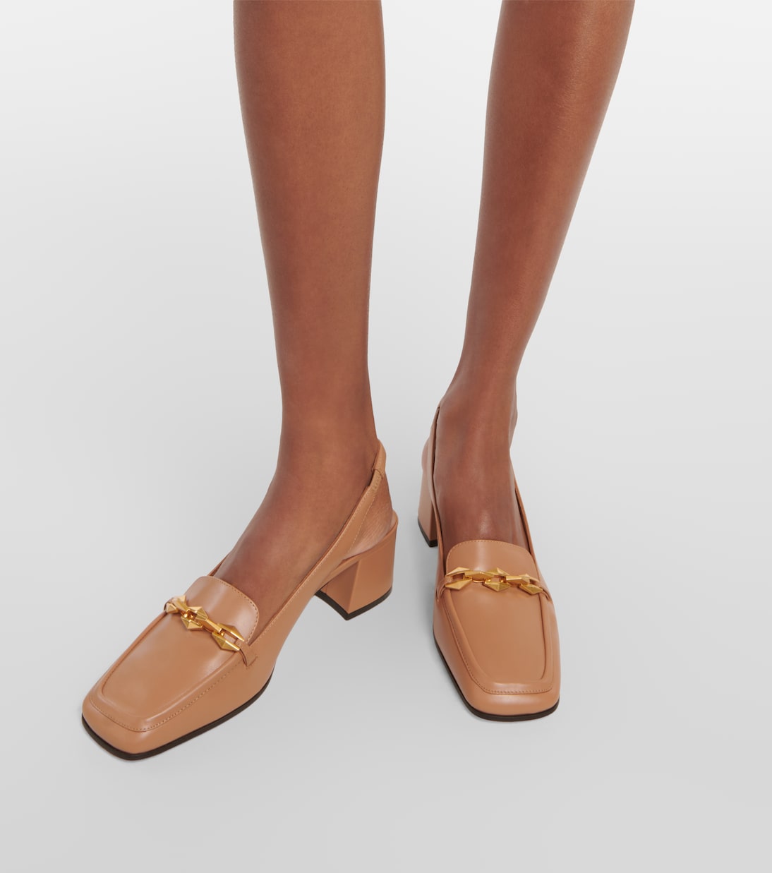 Slingback-Pumps Diamond Tilda 45 aus Leder | Jimmy Choo