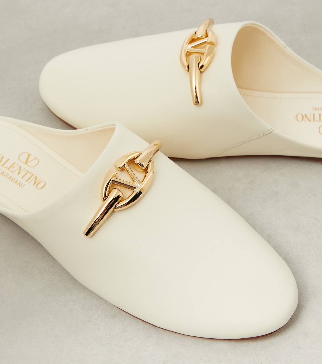 VLogo Gate皮革穆勒鞋 | Valentino Garavani