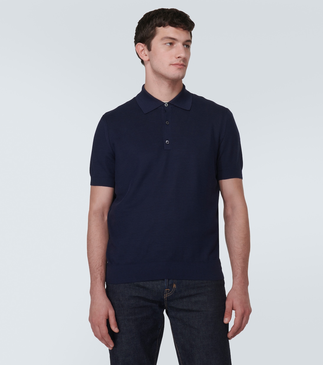 Silk-blend polo shirt | Tom Ford