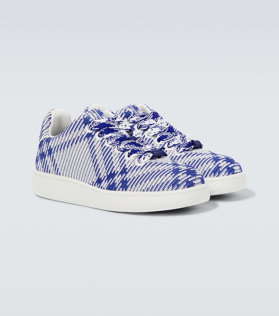 Burberry Check sneakers in blue Burberry Mytheresa